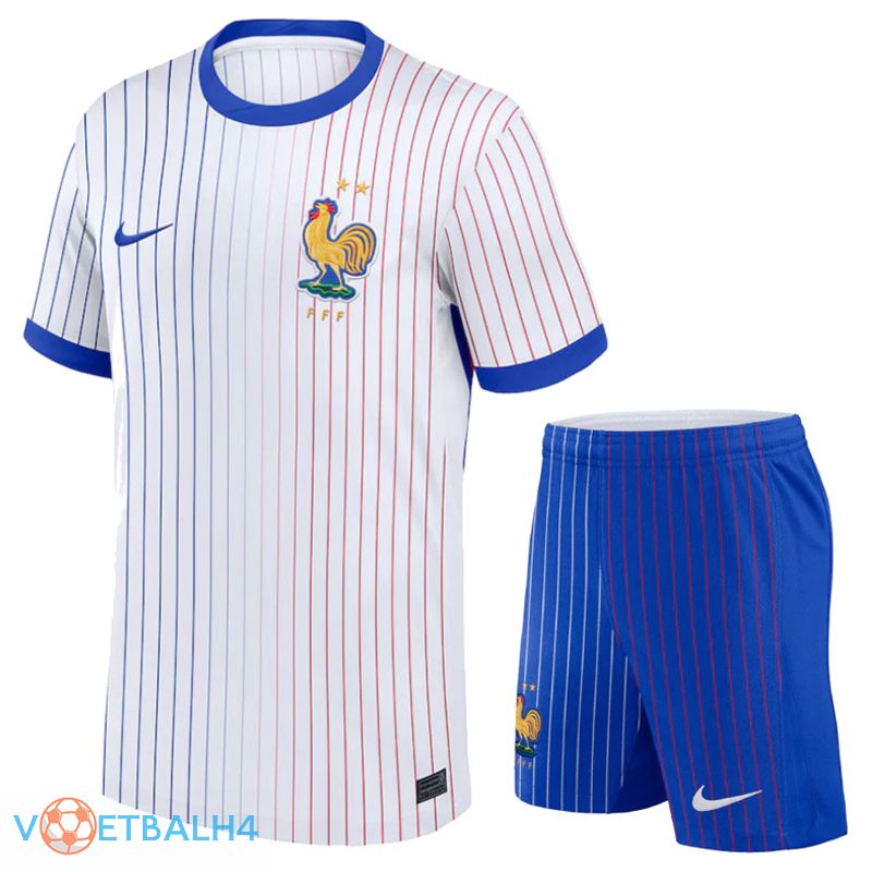 Frankrijk uit voetbal jersey + korte broek Kit 2024/2025