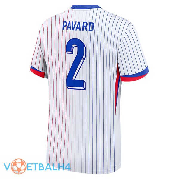 Frankrijk (PAVARD 2) uit voetbal jersey UEFA Euro 2024