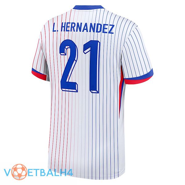 Frankrijk (L.HERNANDEZ 21) uit voetbal jersey UEFA Euro 2024