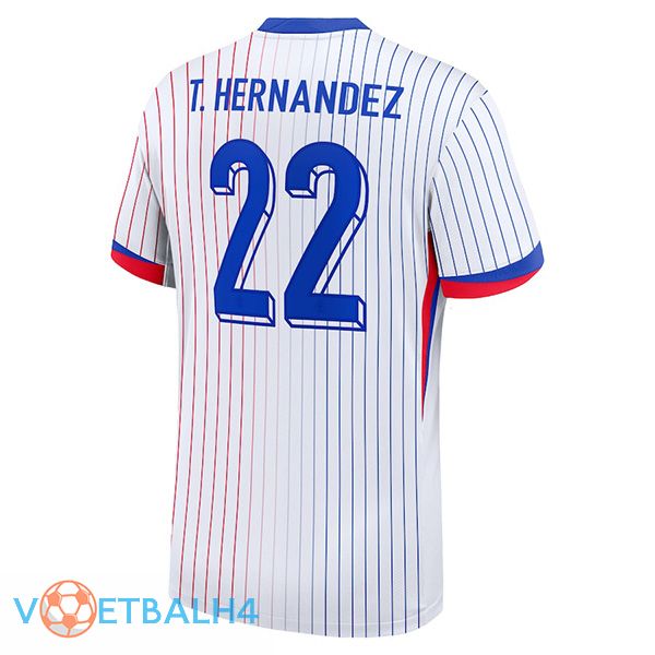 Frankrijk (T.HERNANDEZ 22) uit voetbal jersey UEFA Euro 2024