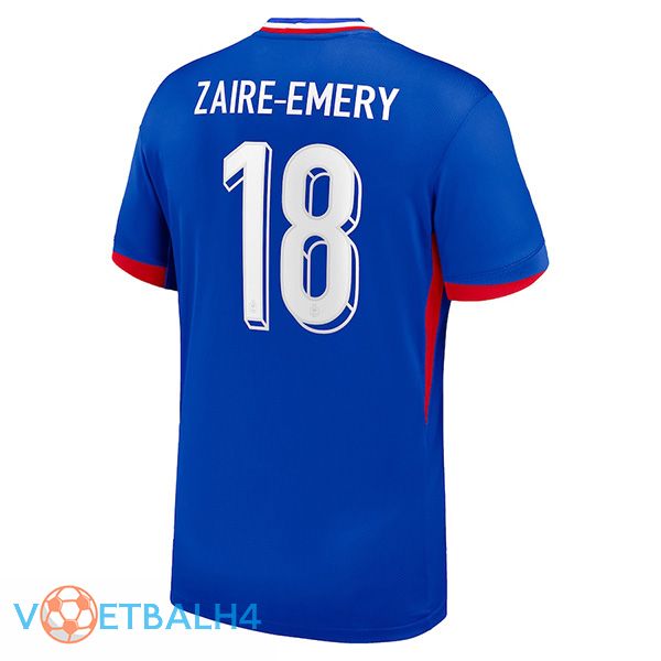 Frankrijk (ZAIRE-EMERY 18) thuis voetbal jersey UEFA Euro 2024