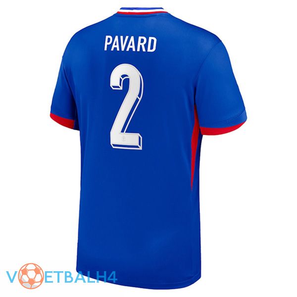 Frankrijk (PAVARD 2) thuis voetbal jersey 2024/2025