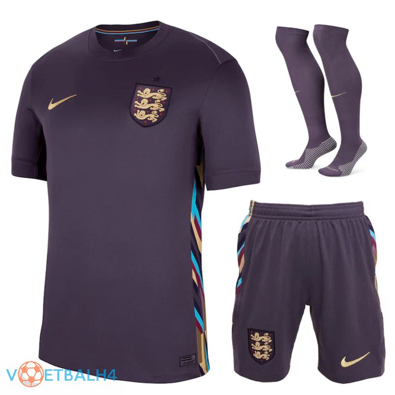 Engeland uit voetbal jersey (korte broek + soks) Kit 2024/2025