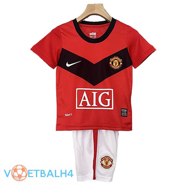 Manchester United Retro kinderen thuis voetbal jersey 2009/2010