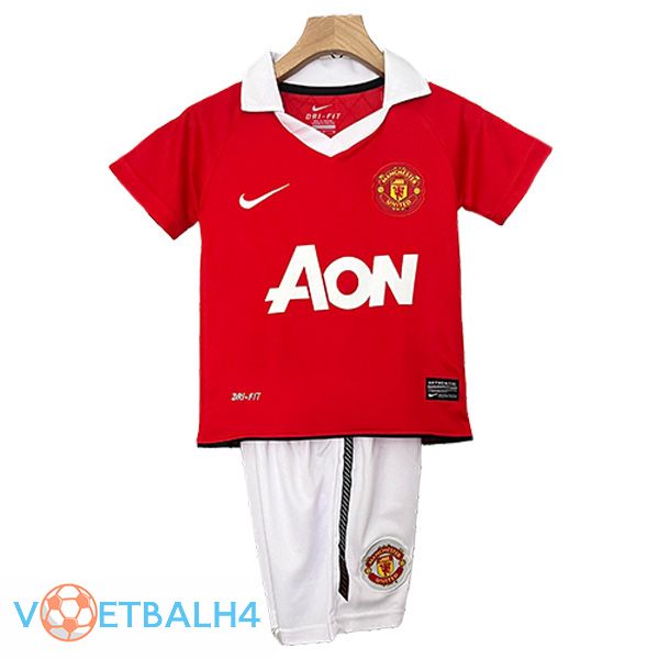 Manchester United Retro kinderen thuis voetbal jersey 2010/2011