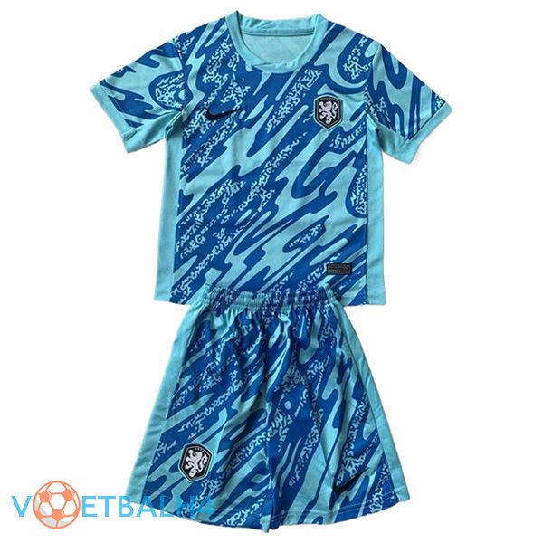 Nederland kinderen doelman voetbal jersey Light blauw 2024/2025