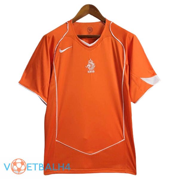 Nederland Retro thuis voetbal jersey 2004