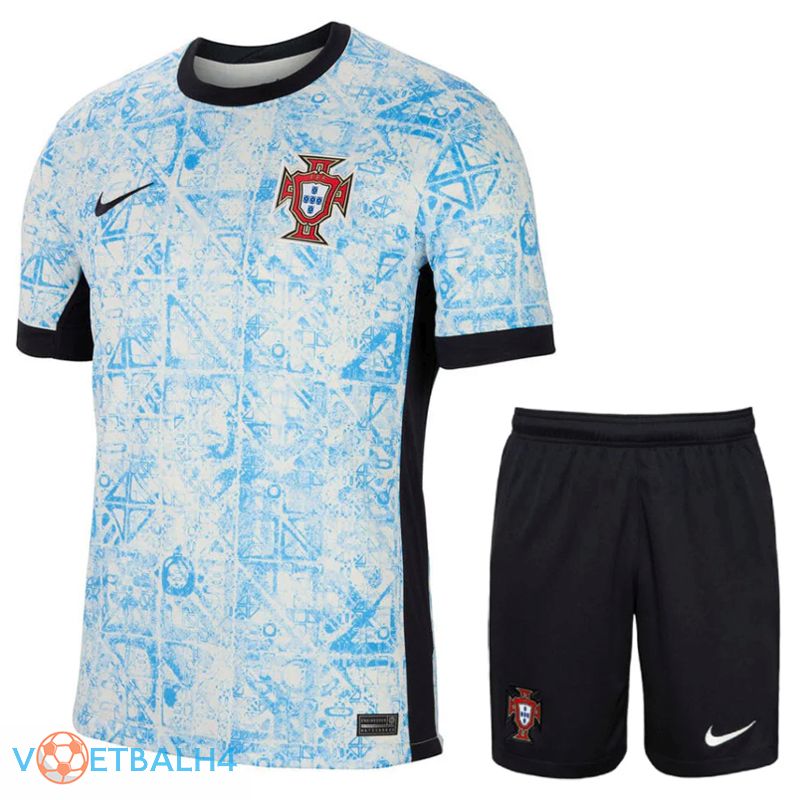 Portugal uit voetbal jersey + korte broek Kit 2024/2025