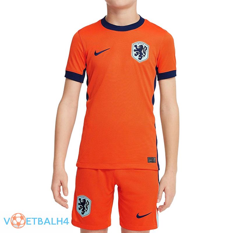 Nederland kinderen thuis voetbal jersey UEFA Euro 2024