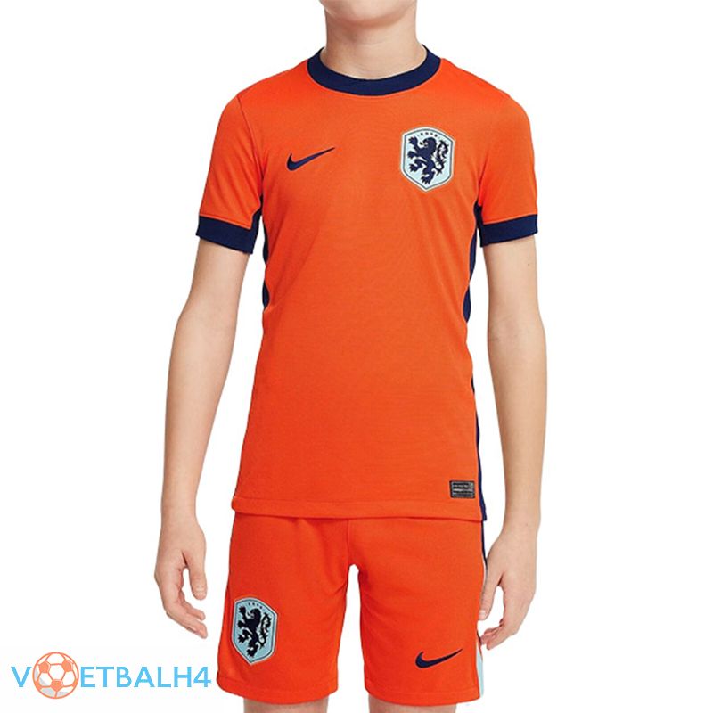 Nederland kinderen thuis voetbal jersey 2024/2025