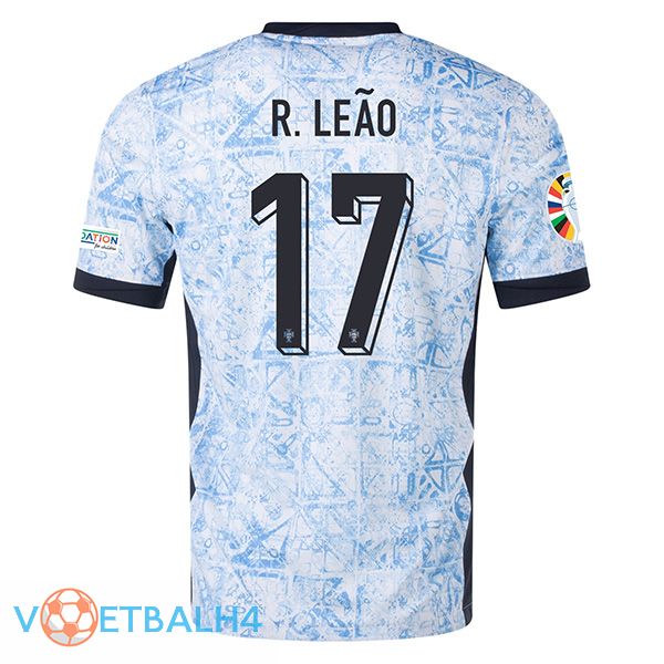 Portugal (R.LEAO 17) uit voetbal jersey UEFA Euro 2024