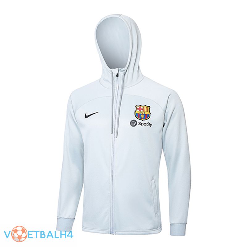 FC Barcelona trainingspak Hoodie Windbreaker grijs Clair 2024/2025