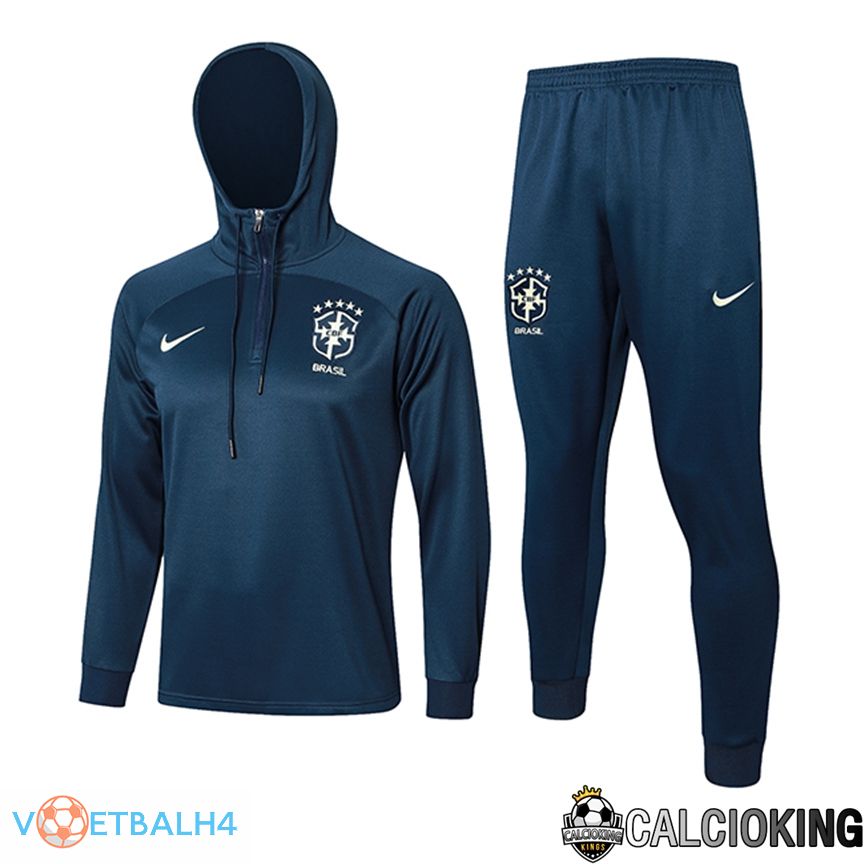 Brazilië trainingspak Hoodie Ocean blauw 2024/2025