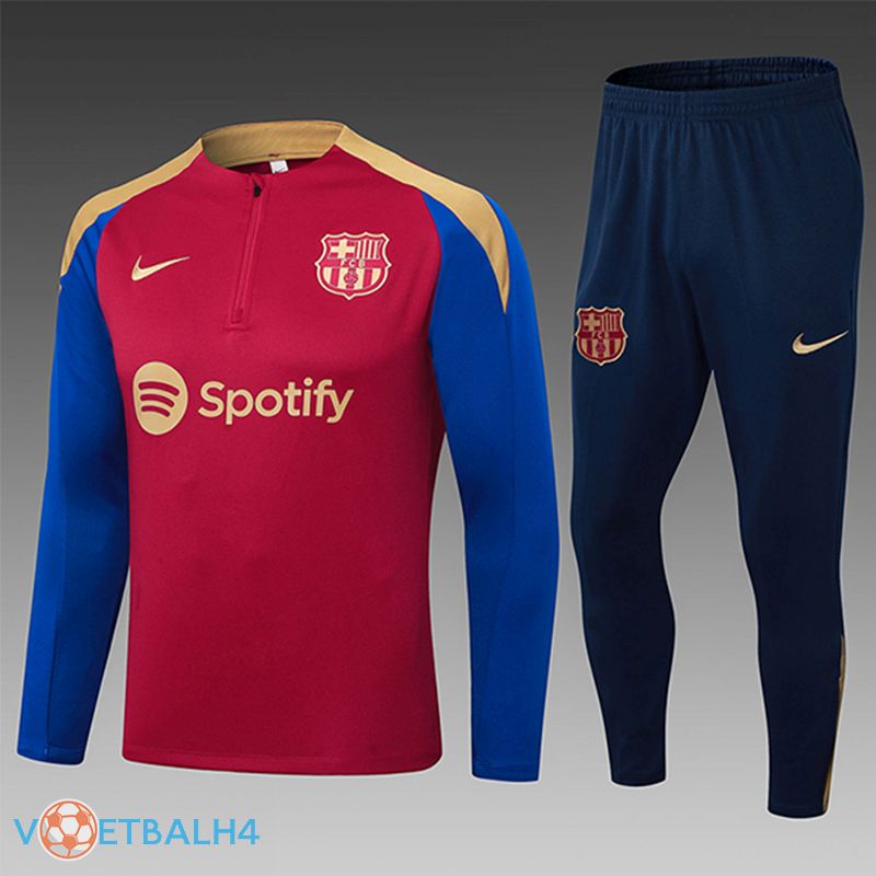 FC Barcelona kinderen kit trainingspak rood/blauw/geel 2024/2025