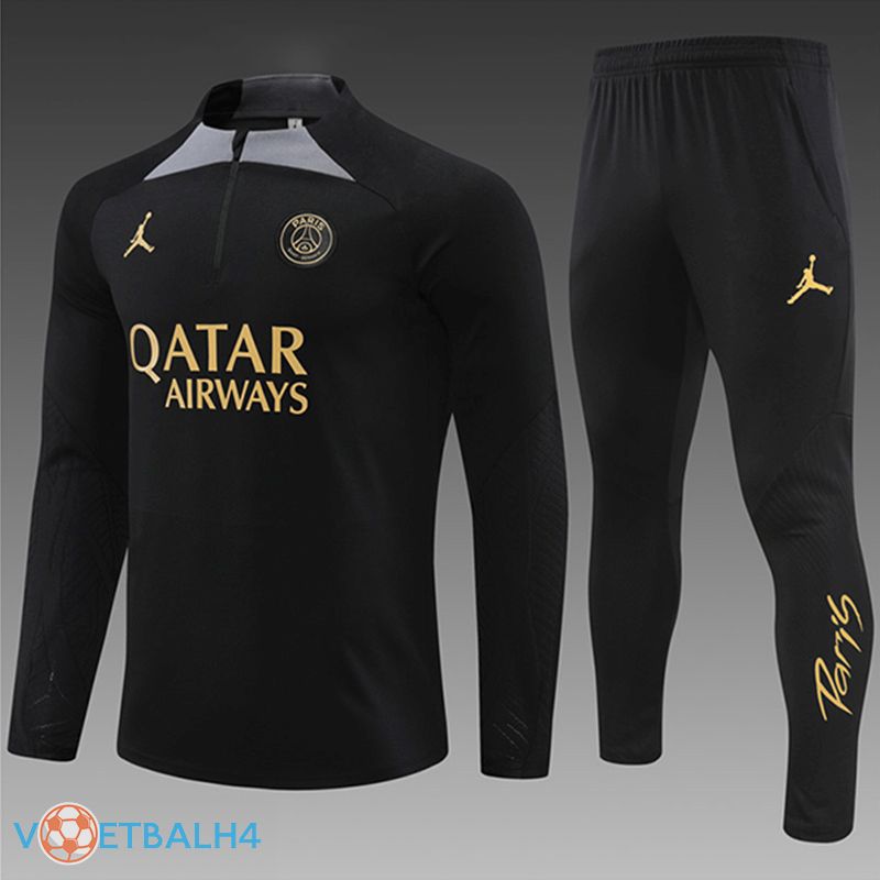 PSG kinderen kit trainingspak zwart 2024/2025