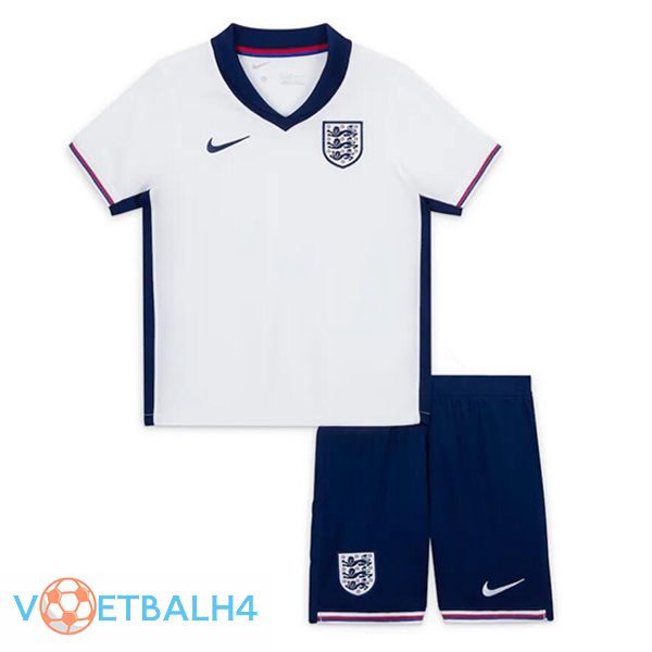 Engeland kinderen thuis voetbal jersey wit 2024/2025