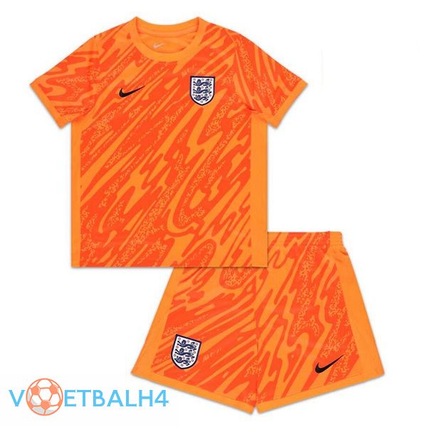 Engeland kinderen doelman voetbal jersey oranje 2024/2025