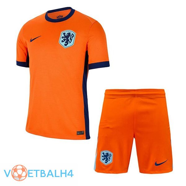 Nederland kinderen thuis voetbal jersey oranje 2024/2025