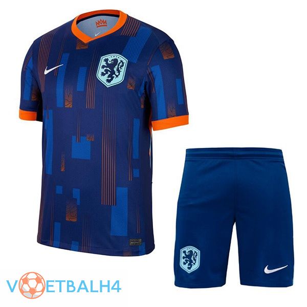 Nederland kinderen uit voetbal jersey koninklijk blauw 2024/2025