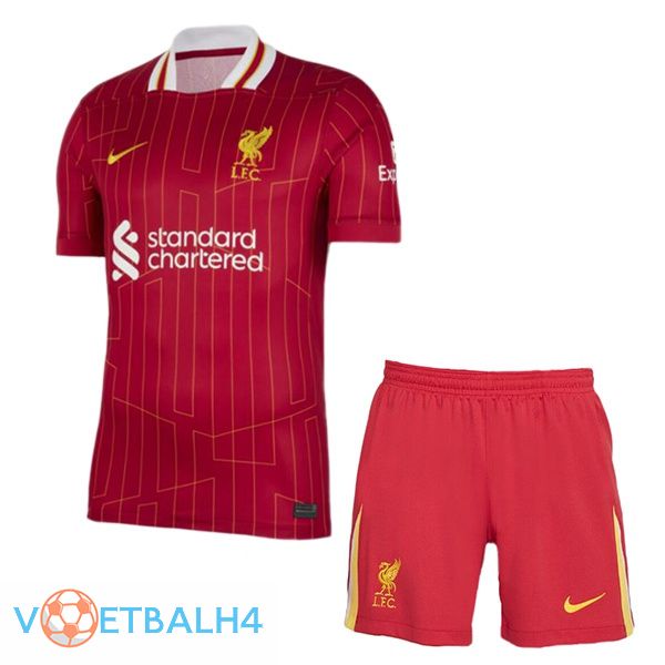 FC Liverpool kinderen thuis voetbal jersey rood 2024/2025