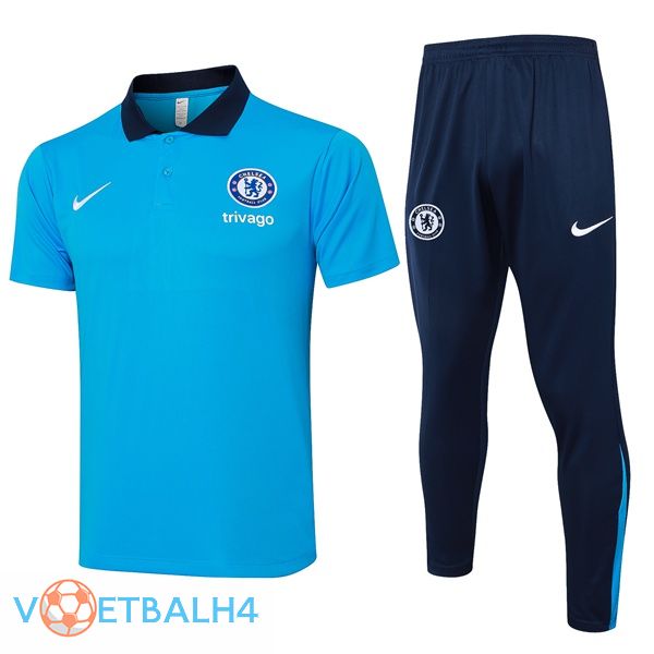 FC Chelsea voetbal Polo + Training broek blauw 2024/2025