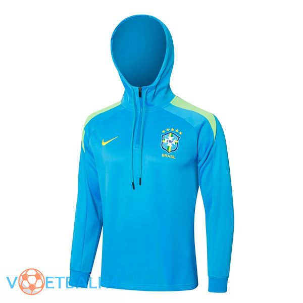 Brazilië Training Sweatshirt Hoodie blauw 2024/2025