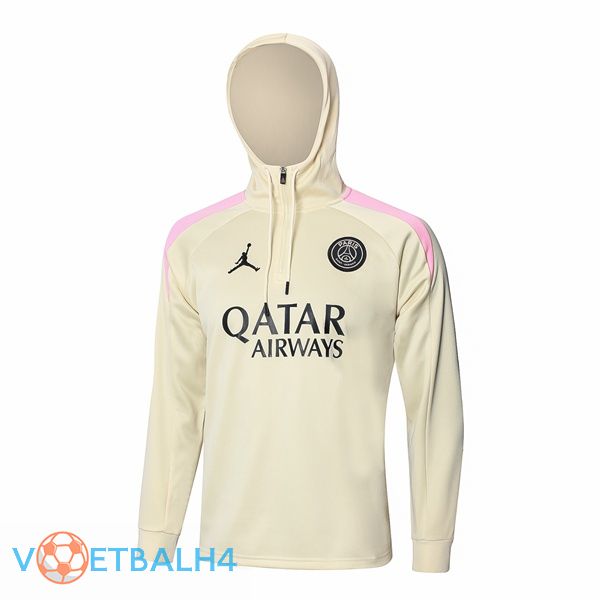 JORDAN Paris PSG Training Sweatshirt Hoodie geel 2024/2025