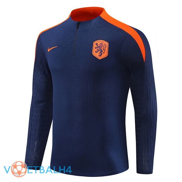 Nederland Training Sweatshirt blauw koninklijk 2024/2025