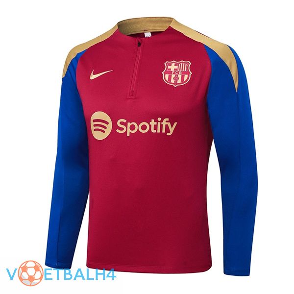 FC Barcelona Training Sweatshirt blauw rood 2024/2025