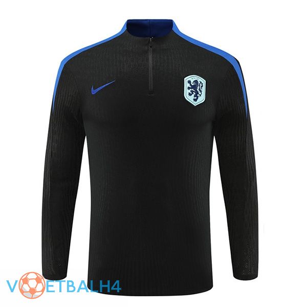 Nederland Training Sweatshirt zwart 2024/2025