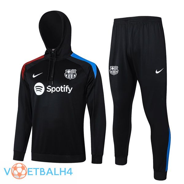 FC Barcelona trainingspak Sweatshirt Hoodie zwart 2024/2025