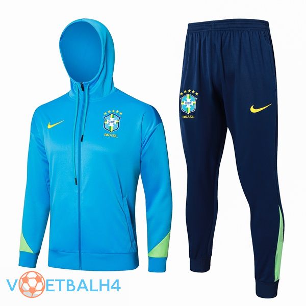 Brazilië trainingspak - Windbreaker blauw 2024/2025