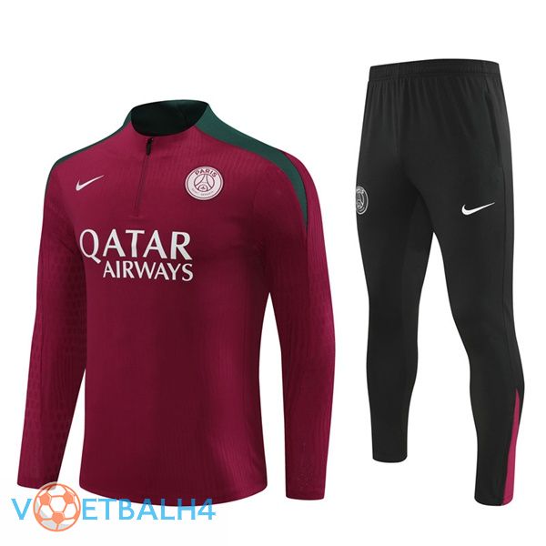 Paris PSG kit trainingspak rood 2024/2025