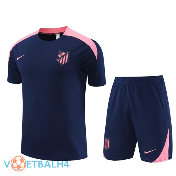 Atletico Madrid kit Training T Shirt + korte broek blauw koninklijk 2024/2025