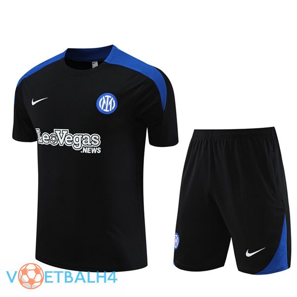 Inter Milan Training T Shirt + korte broek zwart 2024/2025