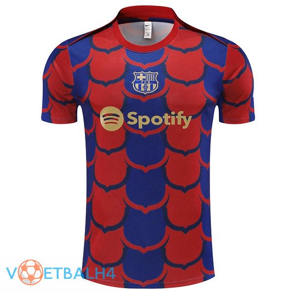 FC Barcelona Training T Shirt rood blauw 2024/2025