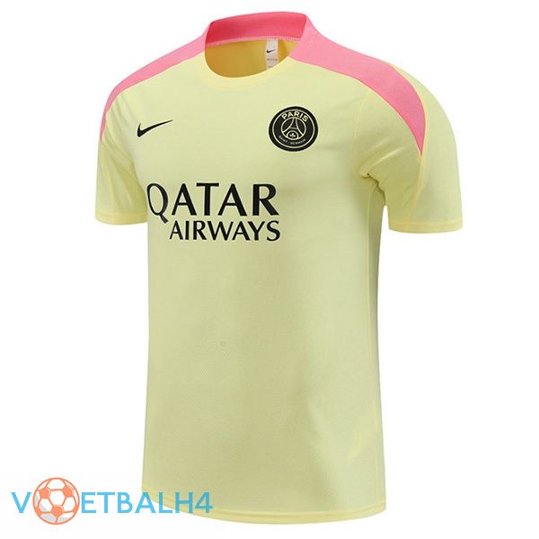 Paris PSG Training T Shirt geel 2024/2025