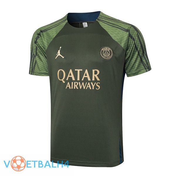 Paris PSG Training T Shirt groente 2024/2025