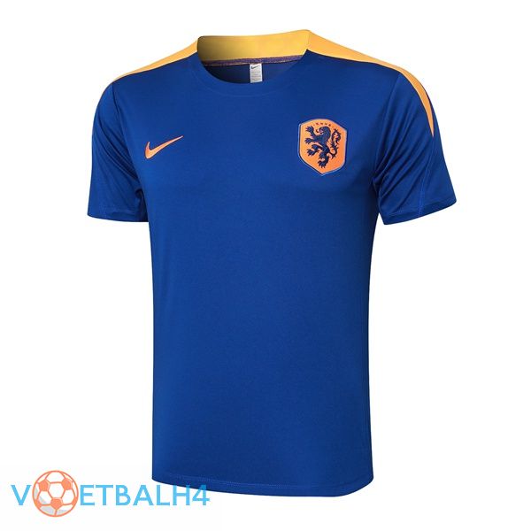 Nederland Training T Shirt blauw koninklijk 2024/2025