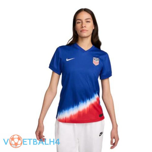 USA Dames uit voetbal jersey blauw 2024/2025