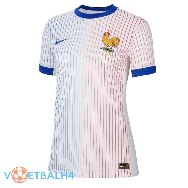 Frankrijk Dames uit voetbal jersey wit 2024/2025