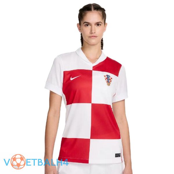 Kroatië Dames thuis voetbal jersey wit 2024/2025