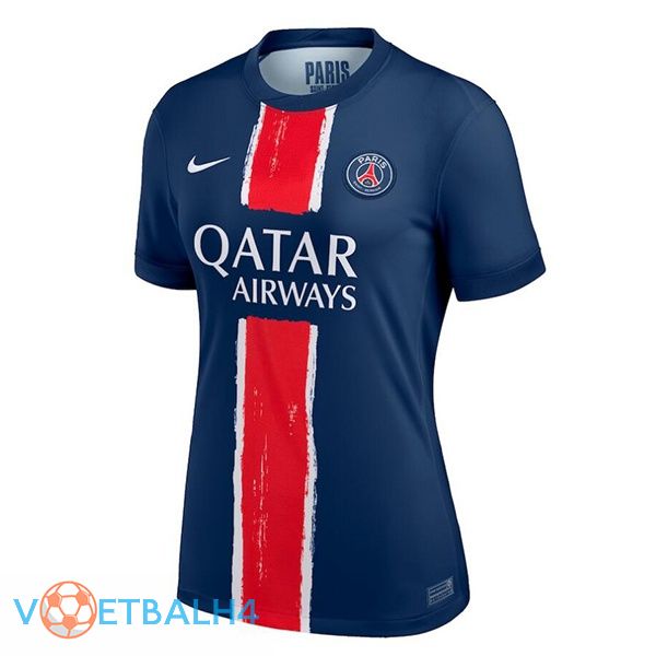 Paris PSG Women thuis voetbal jersey blauw koninklijk 2024/2025