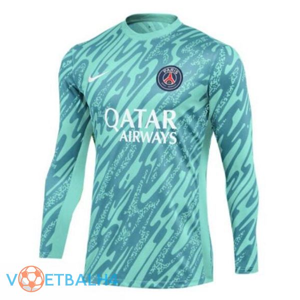 Paris PSG doelman voetbal jersey lange mouwblauw 2024/2025