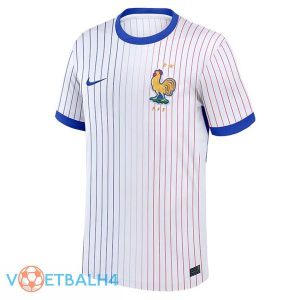 Frankrijk uit voetbal jersey wit 2024/2025