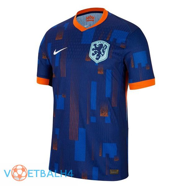 Nederland uit voetbal jersey koninklijk blauw 2024/2025