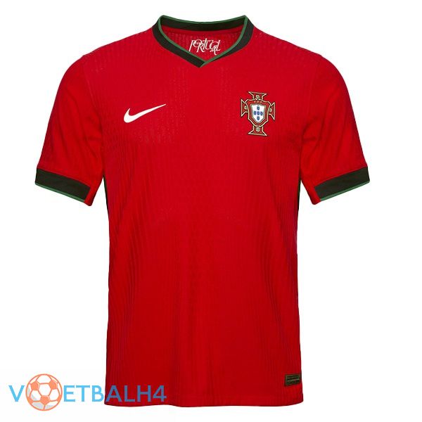 Portugal thuis voetbal jersey rood 2024/2025