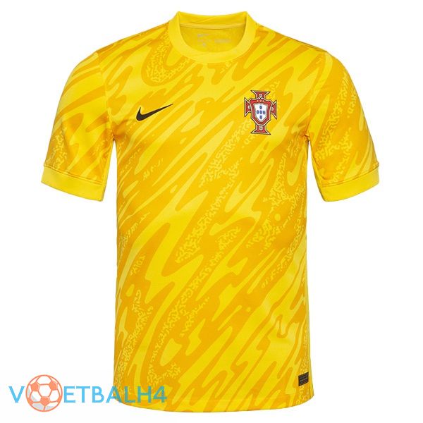 Portugal doelman voetbal jersey geel 2024/2025