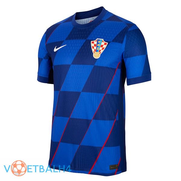 Kroatië uit voetbal jersey blauw 2024/2025