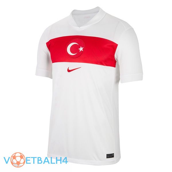 Türkiye thuis voetbal jersey wit 2024/2025